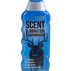 CODE BLUE OA1308 CODE SCENT ELIMINATION BODY WASH ANS SHAMPOO 12OZ