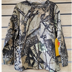 WFS CTLS-K YOUTH LONG SLEEVE TEE BURLY TAN CAMO SIZE LARGE 6/7