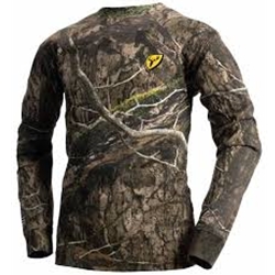 SCENT BLOCKER 1560113-238 YOUTH SHIELD FUSED COTTON LS TEE MOSSY OAK COUNTRY DNA SIZE LARGE