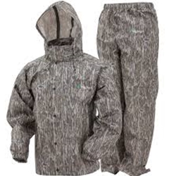 FROGG TOGG AS1310-50S ALL SPORT JACKET/PANT COMBO MOSSY OAK BOTTOMLAND SIZE SMALL