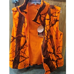 WFS C462-91-M ORANGE CAMO VEST SIZE MEDIUM