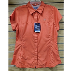 HEYBO LHEY6018-L BOCA GRANDE SS FISHING SHIRT CORAL SIZE LARGE