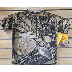 WFS CTSS-K-409-L KIDS SHORT SLEEVE TEE SHIRT BURLY TAN CAMO SIZE LARGE 6-7