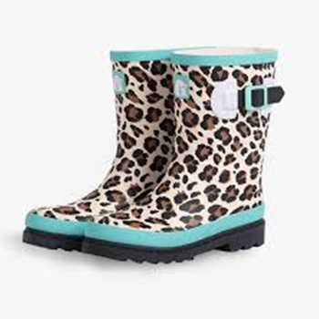 GATOR WADER KB30Y7 KID'S RAIN BOOTS-LEOPARD SIZE 7