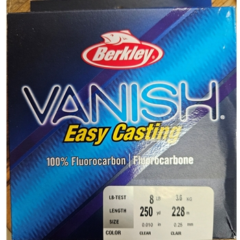 Berkley VNFS8-15 VANISH EASY CASTING 8LB COLOR: CLEAR