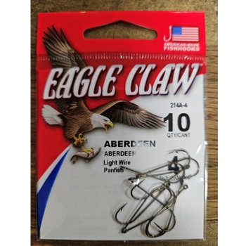 Eagle Claw 214A-4 ABERDEEN LIGHT WIRE PANFISH SIZE 4