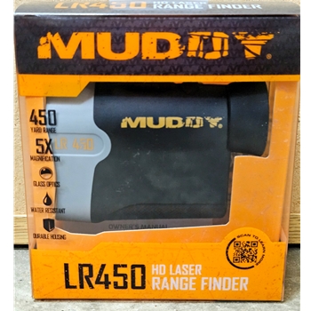 Muddy LR450 HD LASER RANGE FINDER 450 YARD RANGE 5X MAGNIFICATION GLASS OPTICS WATER RESISTANT