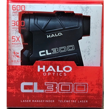 HALO OPTICS CL300 RANGEFINDER 600 YDS REFLECTIVE 300 YDS TREE 5X MAGNIFICATION SCAN MODE