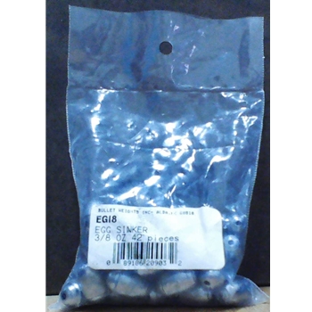 Bullet Weights EG18 3/8OZ EGG SINKER