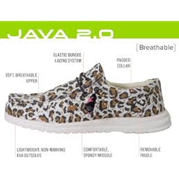 FROGG TOGG 4JV151-909 WOMEN'S JAVA LACEUP CHEETAH SIZE 5