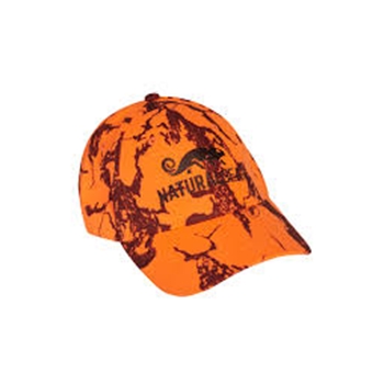 NATURAL GEAR 811 DL BLAZE ORANGE LOGO CAMO CAP