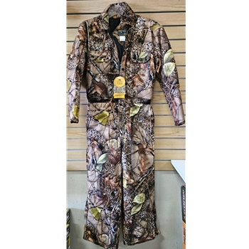 WFS WK570-Y YOUTH INSULATED COVERALLS BURLY CAMO SIZE MEDIUM