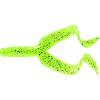 Mister Twister  DT10-10 4" DOUBLE TAIL CHARTREUSE