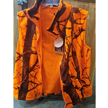 WFS C462-91-M ORANGE CAMO VEST SIZE MEDIUM