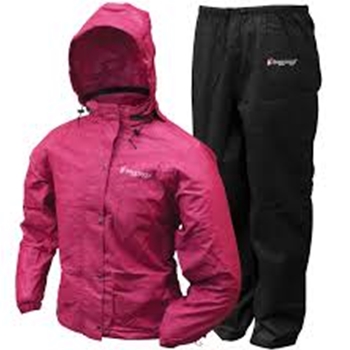 FROGG TOGG AP13580-115M WOMEN'S ALL PURPOSE RAIN SUIT CHERRY/BLACK SIZE MEDIUM