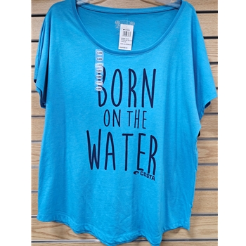 COSTA  03CN BORN ON THE WATER 
BLUE
SIZE X-LARGE