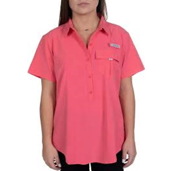 HABIT TS10034-L TRAPPER JUNSTION RIVER SHORT SLEEVE CALYPSO CORAL SIZE L