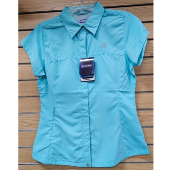 HEYBO LHEY6016-M BOCA GRANDE SHORT SLEEVE FISHING SHIRT SEAFOAM SIZE MEDIUM