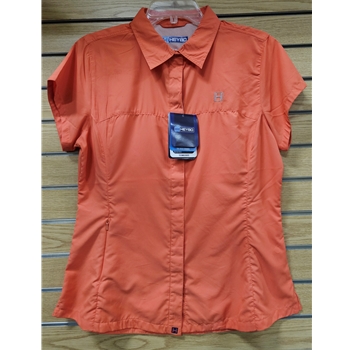 HEYBO LHEY6018-L BOCA GRANDE SS FISHING SHIRT CORAL SIZE LARGE